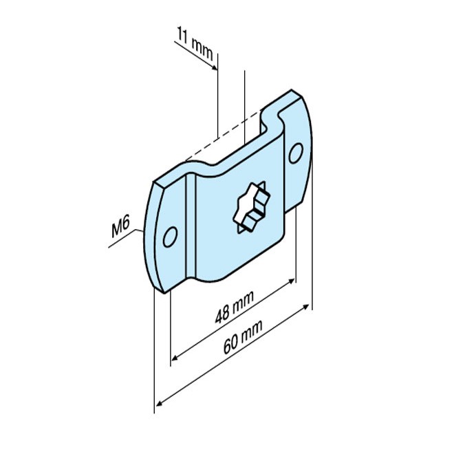 Support étoile pour carré de 10mm - Gamme R Becker Support étoile pour carré de 10mm - Gamme R Becker