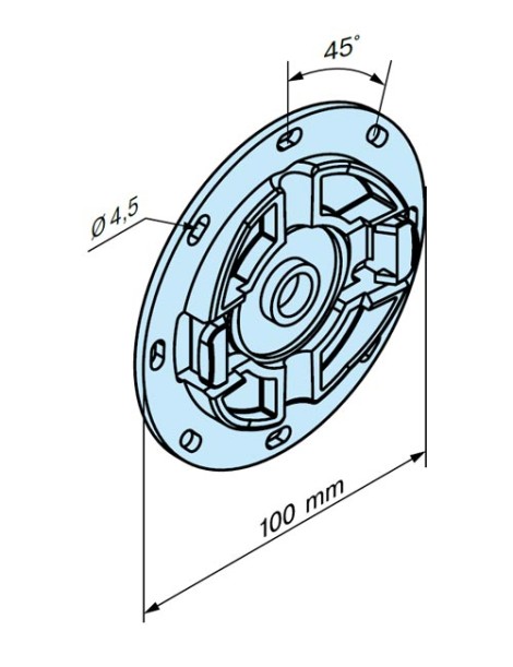 Support clip ZF modulable blanc