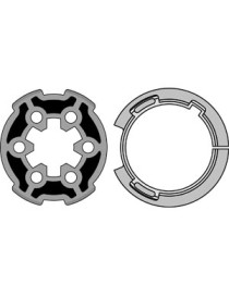 Roue et couronne Ø40 Somfy et Simu pour tube Soliso 44,5mm
