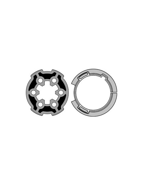 Roue et couronne Ø40 Somfy et Simu pour tube Soliso 44,5mm