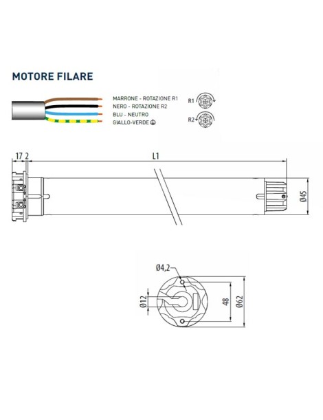 Moteur Cherubini Roll Stellata 30Nm