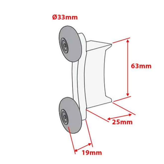 Bouchon Alulux avec roulette CD77D à l'UNITE