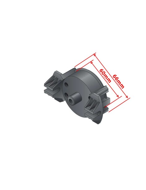 Support joue caisson tunnel Coffrelite ZF - Moteur Simu