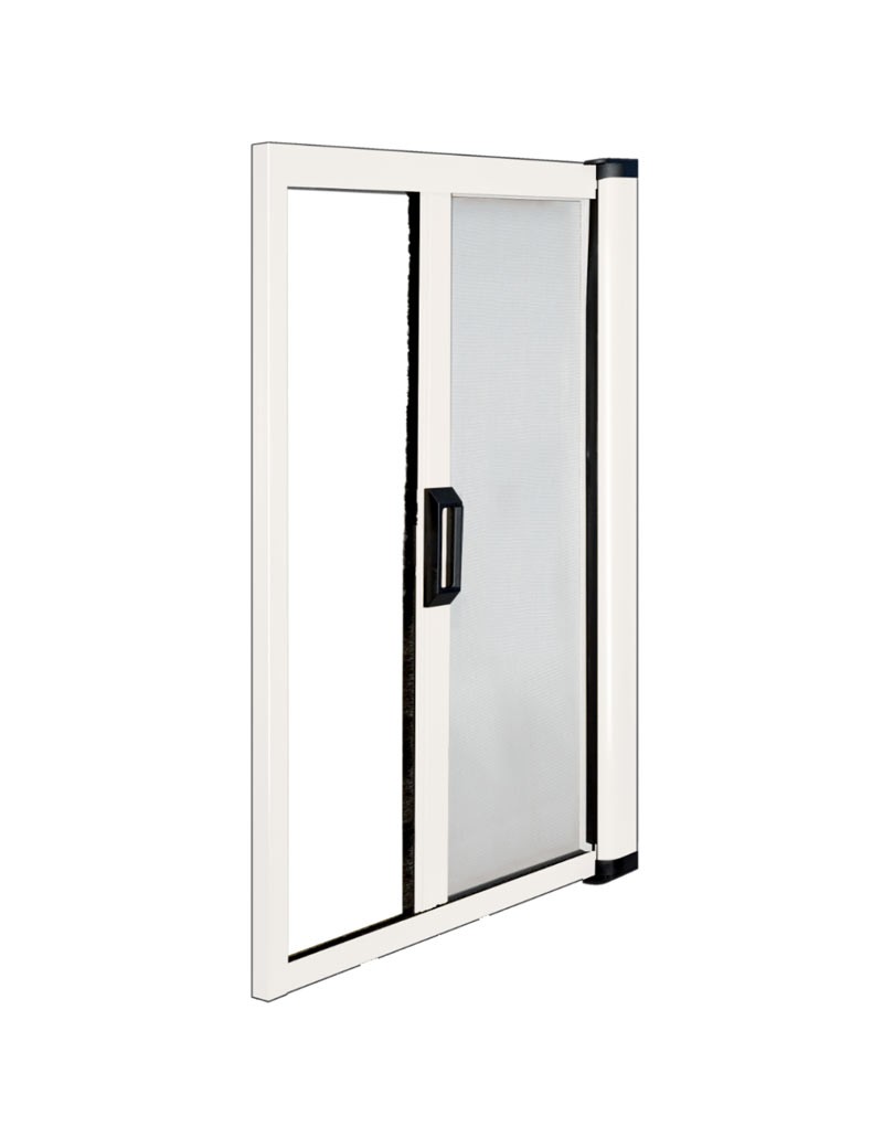 Moustiquaire enroulable re-coupable Latérale Blanche