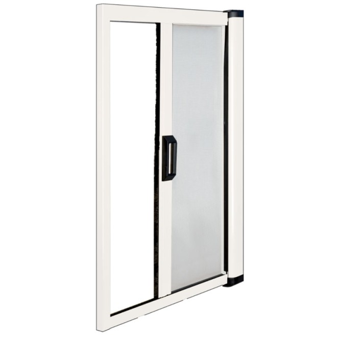 Moustiquaire enroulable re-coupable Latérale Blanche