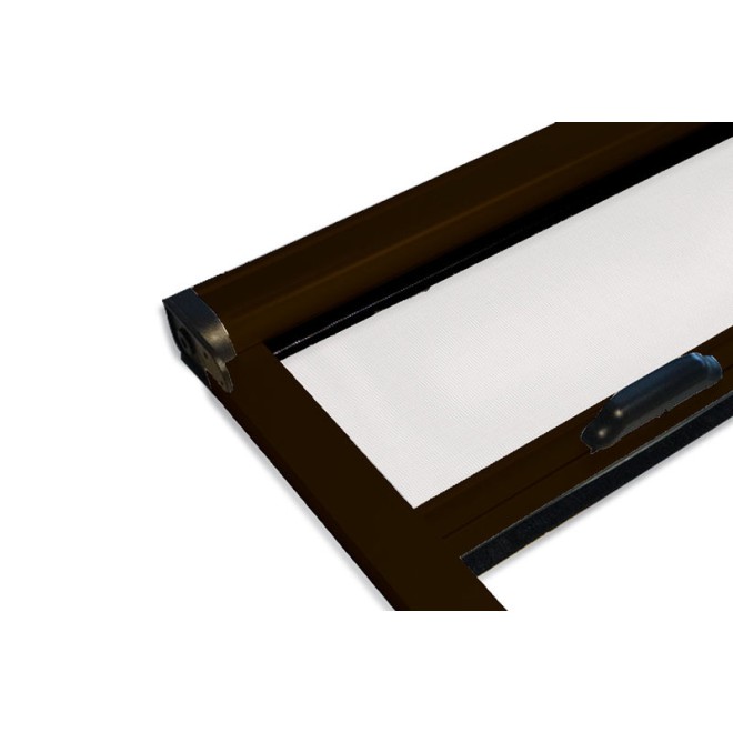 Moustiquaire de fenêtre Marron dépliée