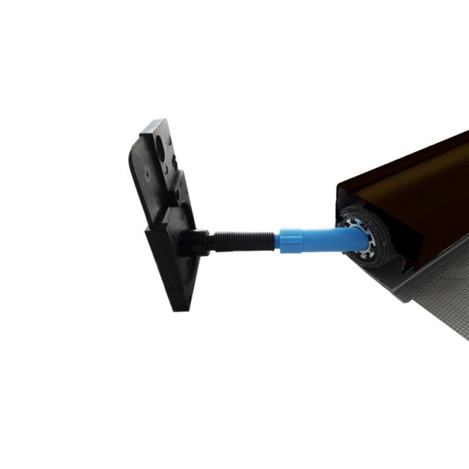 frein de retenu sur moustiquaire latérale Premium en kit marron