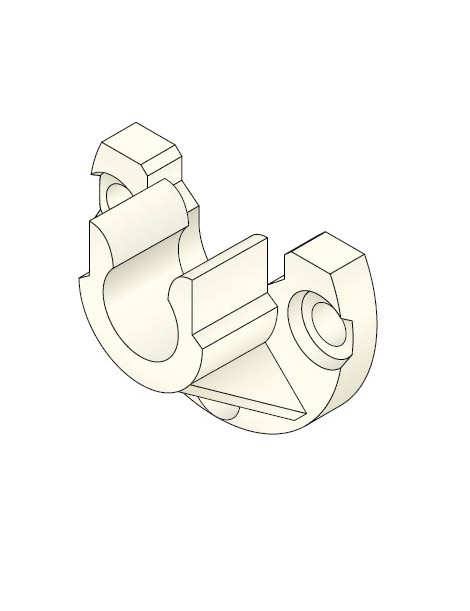 Palier en Nylon pour axe de 11mm