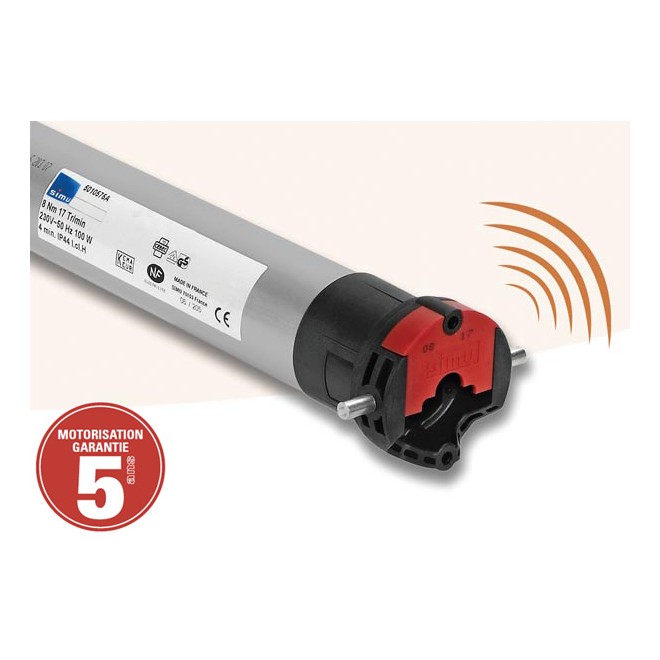 Moteur Simu T5 ESP Hz Radio Ø50 - 25 Nm (store banne)