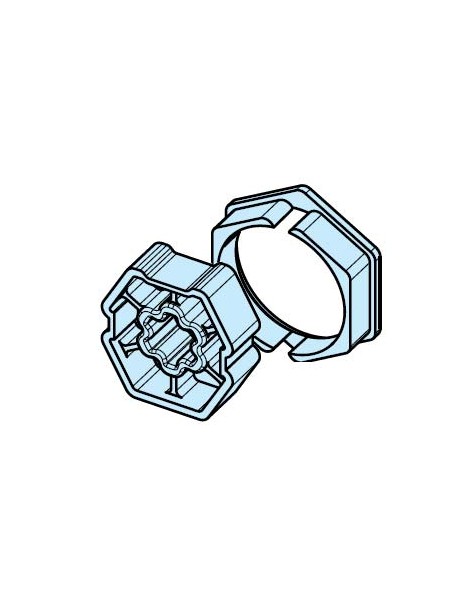 Roue et couronne Hexagonal 50 pour moteur Becker