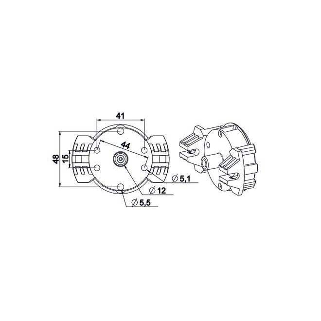 Manchon moteur Simu - coffre tunnel COFFRELITE Manchon moteur Simu - coffre tunnel COFFRELITE