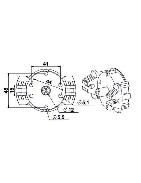 Manchon moteur Simu - coffre tunnel COFFRELITE