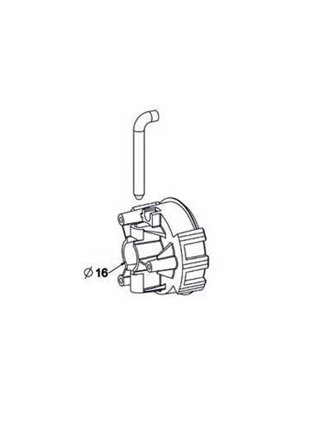 Manchon tube Ø16 + goupille - coffre tunnel COFFRELITE