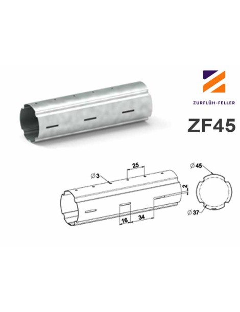 Tube ZF45 140cm de long