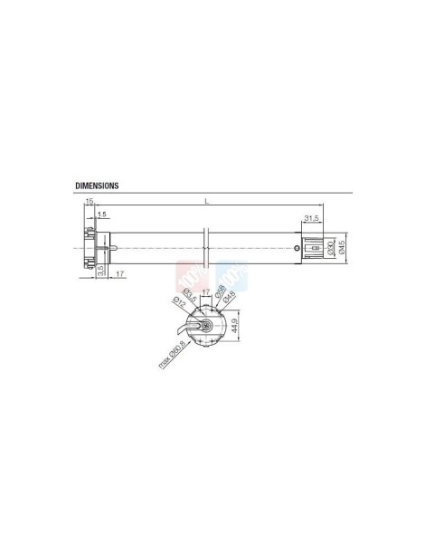 Moteur Nice E STAR MA 8/17