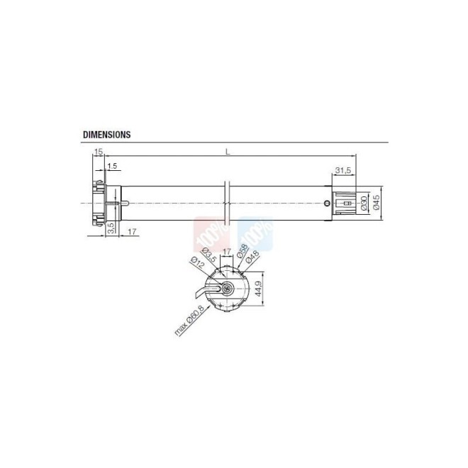 Moteur Nice E STAR MA 15/17