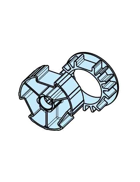 Roue et couronne Deprat 89 pour moteur Becker D60