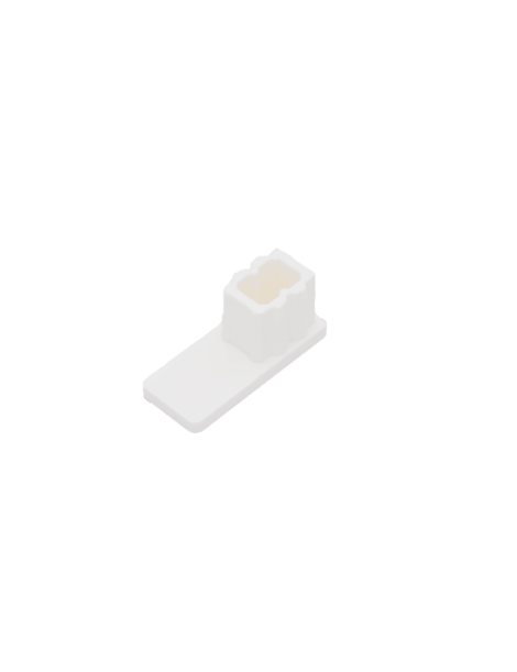 Equerre arrêt de tablier bas de coulisse rénovation blanc PVC