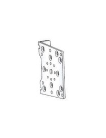 Support store vertical ou projection 90x90mm laqué blanc