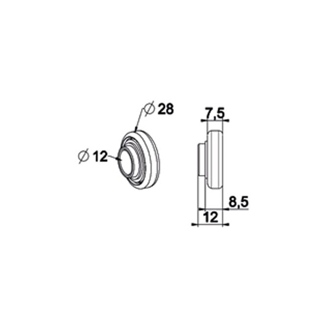 Roulement Diam.28 - Rond 12