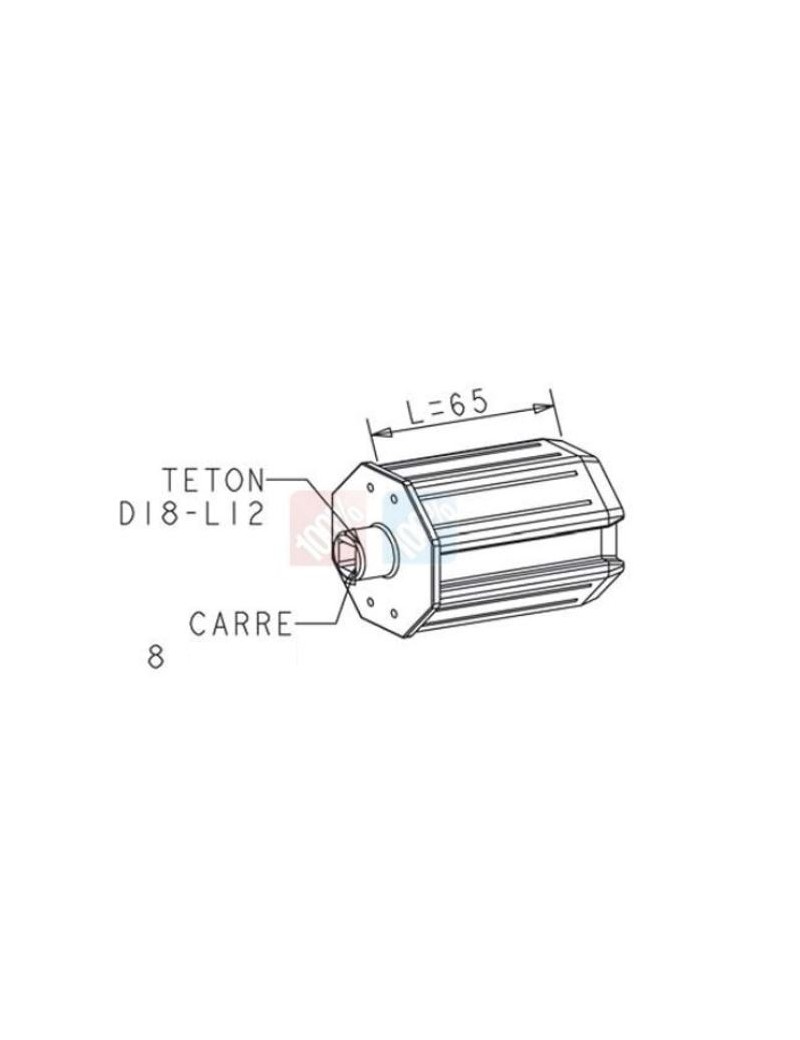 Embout Octo 60 - Palier D18 / Carré 8