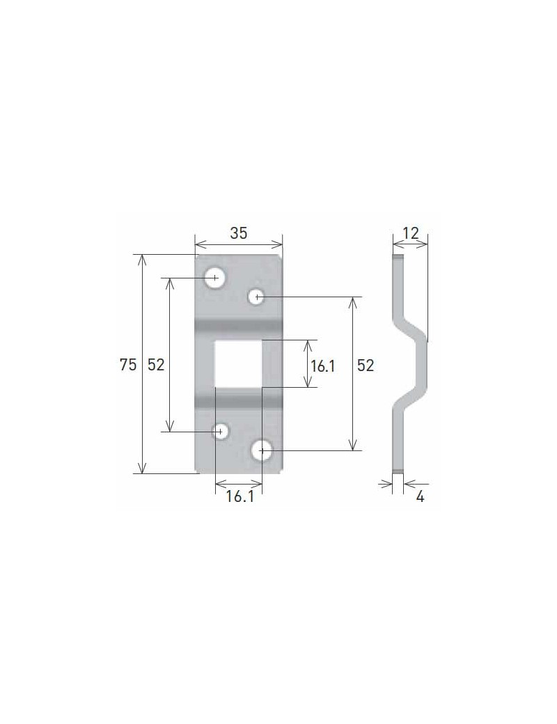 Support moteur Gaposa AX5PS Carré de 16mm