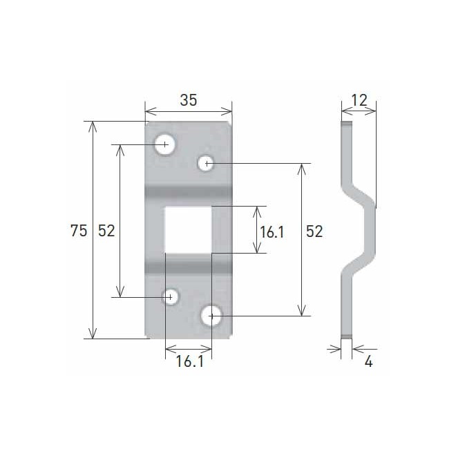 Support moteur Gaposa AX5PS Carré de 16mm