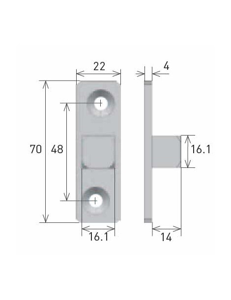 Support moteur Gaposa AX5EQ Carré de 16mm mâle