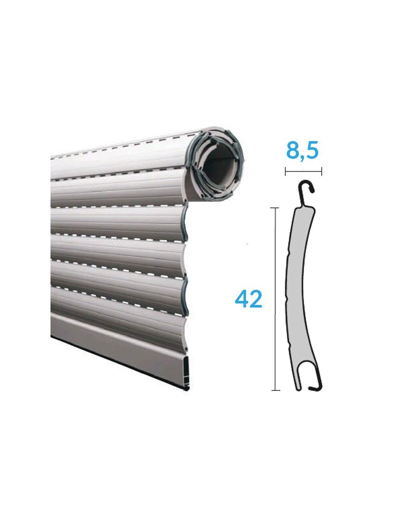 Tablier Aluminium petites lames 42mm x 8,5mm