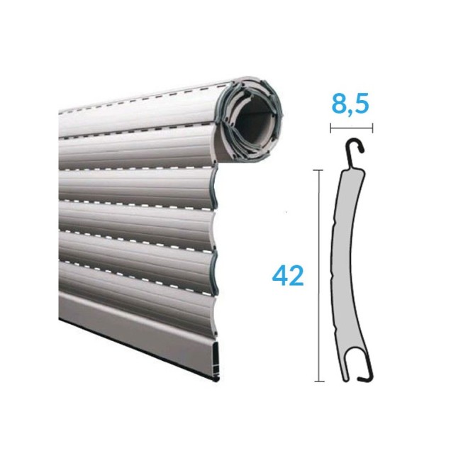Tablier Aluminium petites lames 42mm x 8,5mm Tablier Aluminium petites lames 42mm x 8,5mm
