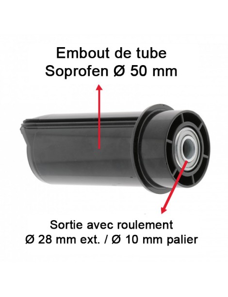 Caratéristique Embout soprofen 50 - Roulement Ø10 intérieur