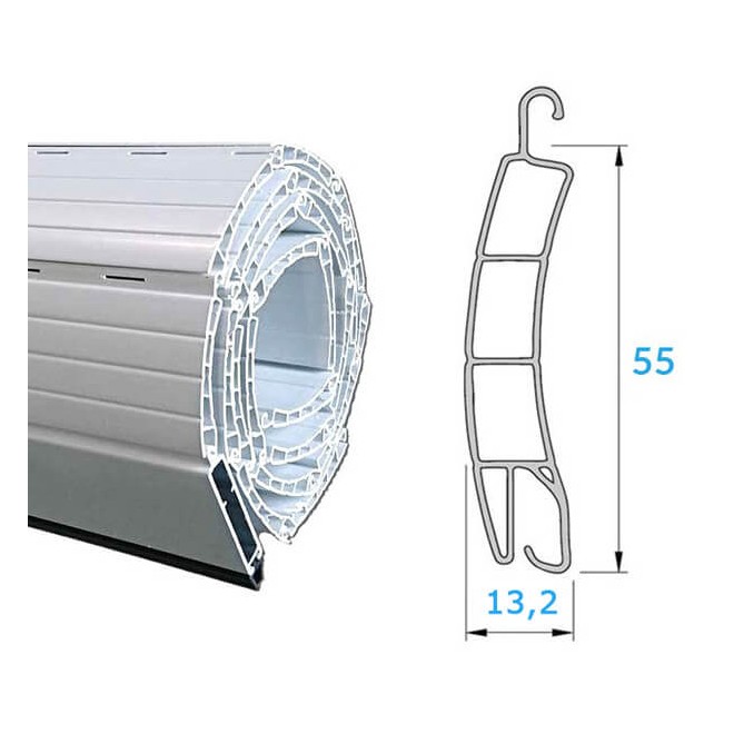 Tablier PVC lame de 55mm Blanc 1500mm maxi Tablier PVC lame de 55mm Blanc 1500mm maxi