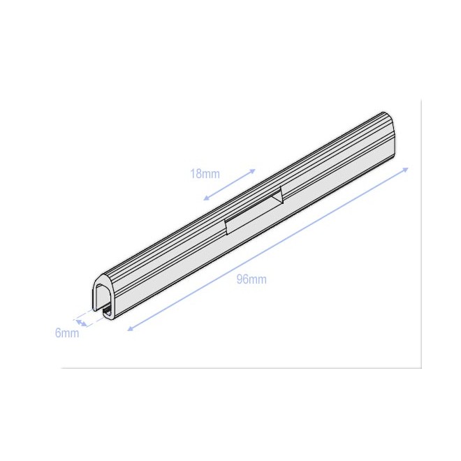 Attache tablier grande lame pour fixation sangle