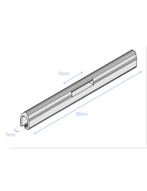 Attache tablier grande lame pour fixation sangle