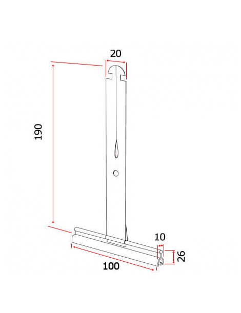 Attache Tablier Souple inox Laqué schema