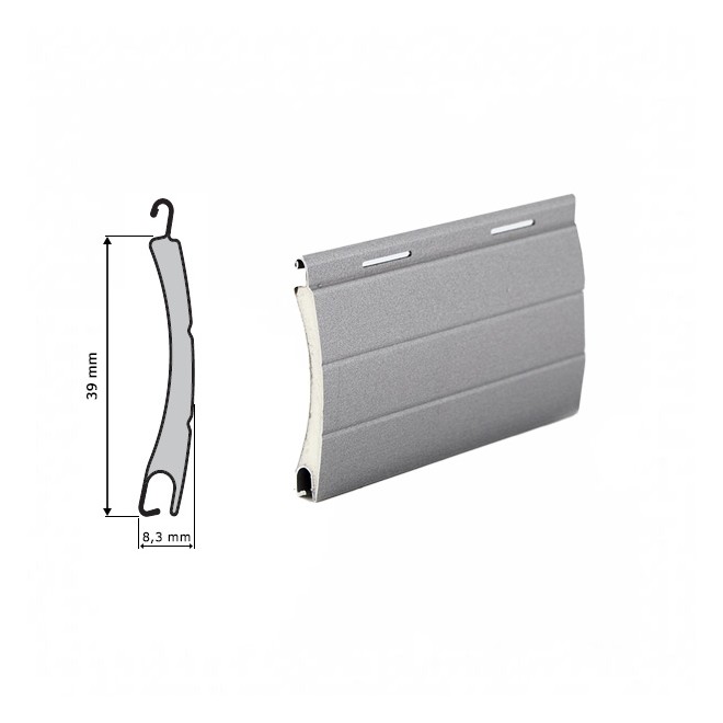 Echantillon lame volet roulant ALU 39mm Echantillon lame volet roulant ALU 39mm