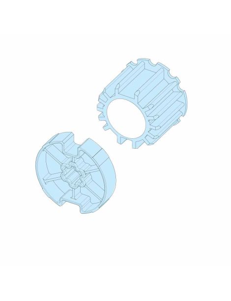 Roue et couronne Rond 78 à goutte pour moteur Becker