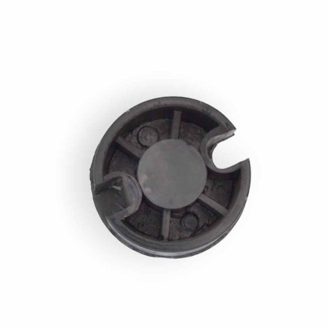 Embout de tube 70 mm à gorge - axe de 12mm mâle