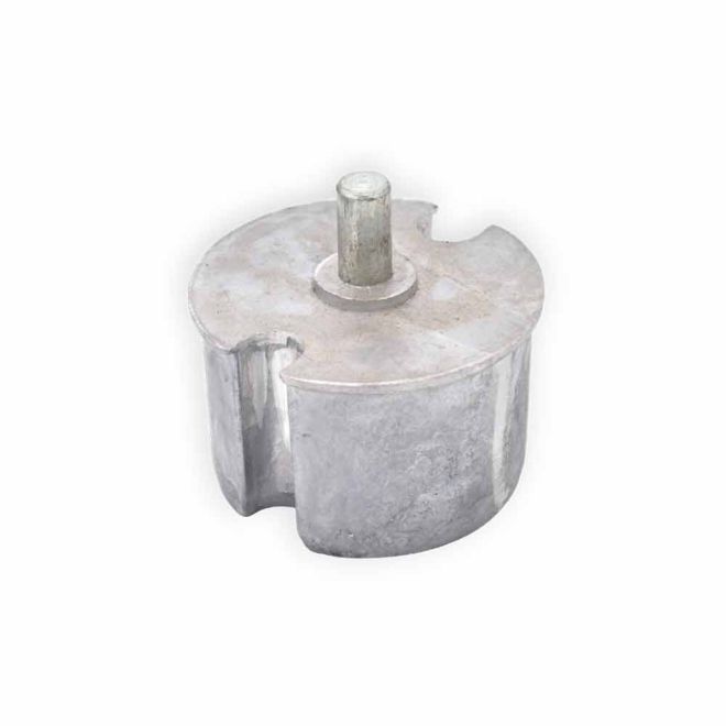 Embout de tube 78 mm - Rond Ø12mm Mâle