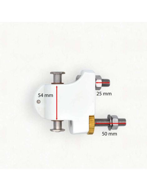 Schéma technique Étrier Gauche pour bras invisible de store banne