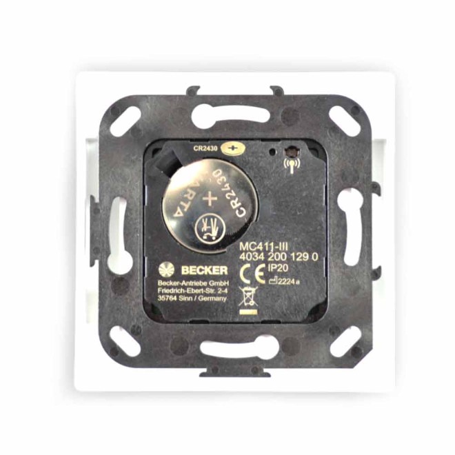 Dos et Batterie pile CR2430 de la télécommande Becker MC411 III
