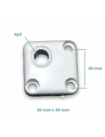 Guide à rotule mini 6p7 à 45 degrés réversible