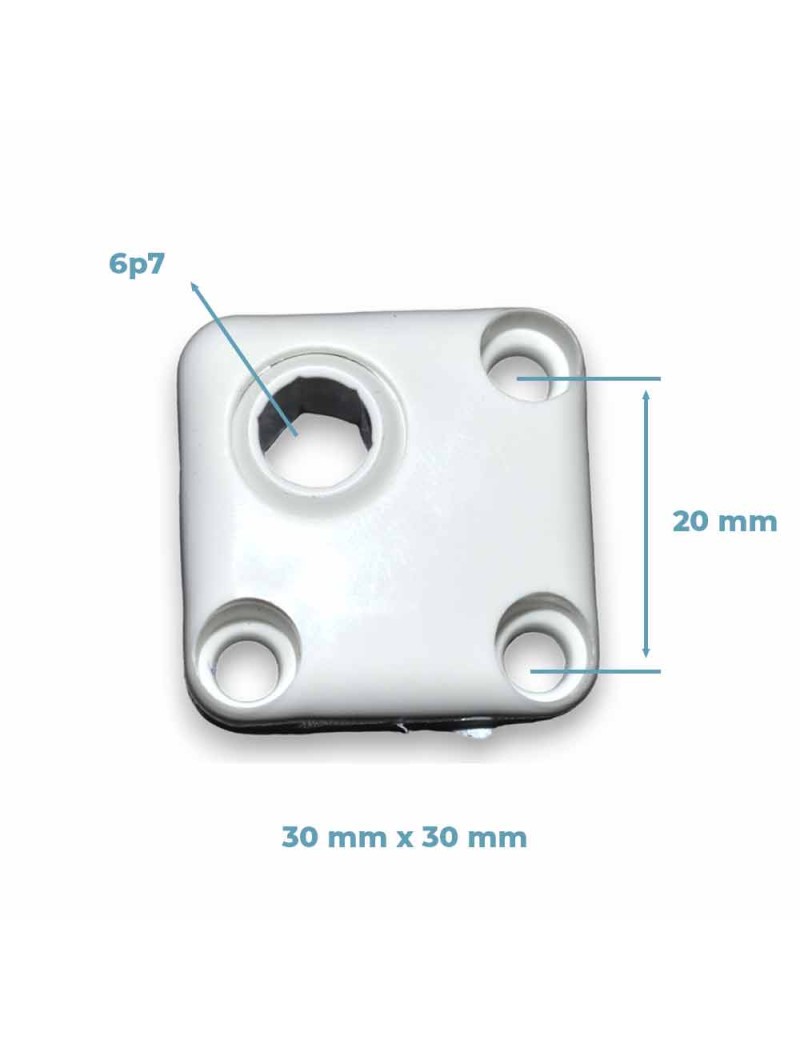 Guide à rotule mini 6p7 à 45 degrés réversible