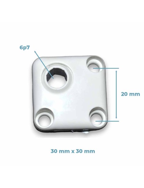 Guide à rotule mini 6p7 à 45 degrés réversible