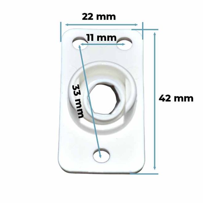 Guide à rotule Héxagonal de 10mm à 45 degrès