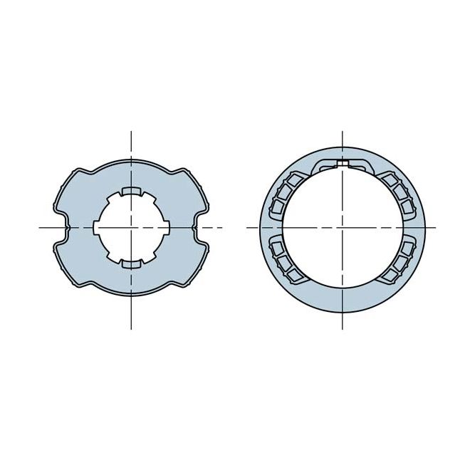 Roue et couronne ZF64 pour moteur NICE