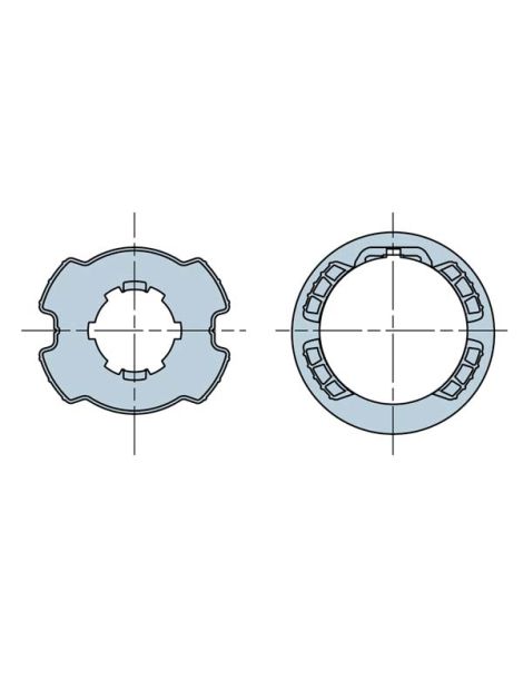 Roue et couronne ZF64 pour moteur NICE