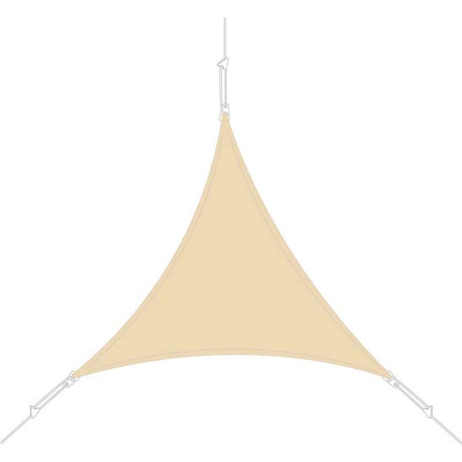 Voile d'ombrage Easysail triangulaire 3x3x3m coloris Sable