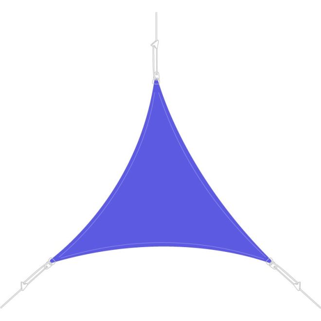 Voile d'ombrage Easysail triangulaire 3x3x3m coloris Bleu
