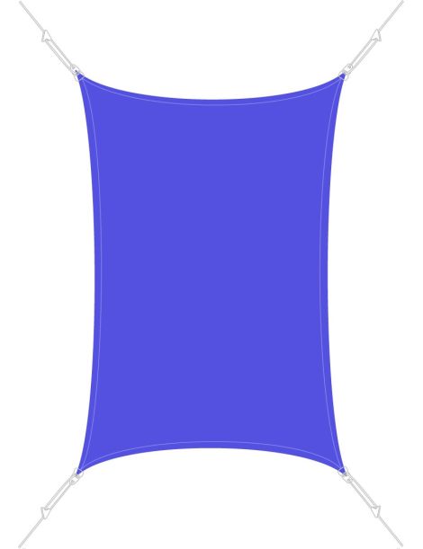 Voile d'ombrage Easysail Rectangulaire 2x3m coloris Bleu